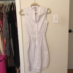 H&M button front shirt dress